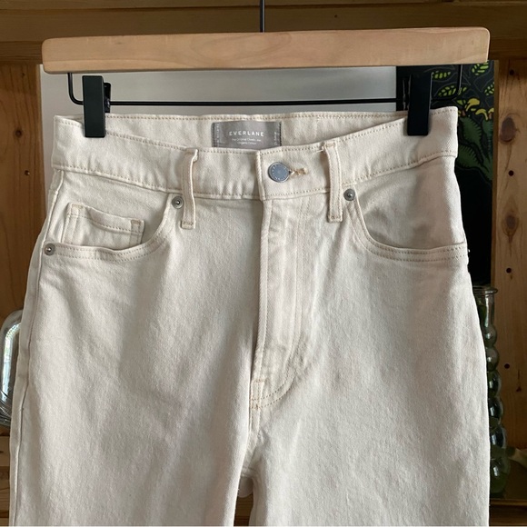 Everlane Cream White Ecru The Original Cheeky Jeans - Picture 8 of 16